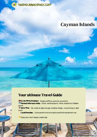 example page 0 from our offline Travel Guide for Cayman Islands
